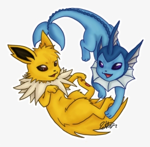 2mib, 800x800, Jolteon And Vaporeon By Katta2-d6vqjwb - Jolteon #4426093