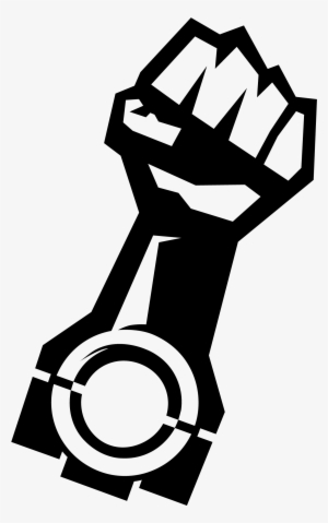 Png - Black Fist - Motor Fist Stickers #4427212