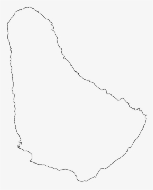 Barbados Outline Map - Line Art #4427815