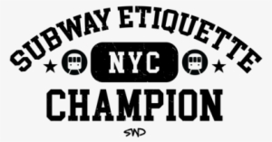 Men's "subway Etiquette Champion" Tri-blend Short Sleeve - Class Of 2010 Designs #4428575