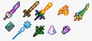 Terraria Weapons Pixel Art - Terraria Pixel Art Weapons #4430051