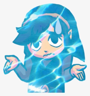 Aestheic Loz Legendofzelda Toonlink Link Sticker - Zelda Triforce Heroes Emotes #4430270