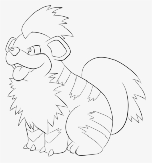 Arcanine Lineart Growlithe - Growlithe Draw #4430314