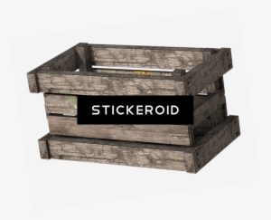 Wooden Crate Side View - Omeleteria #4431070