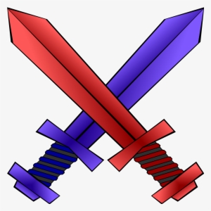 Feature Versus - Red And Blue Sword #4431666