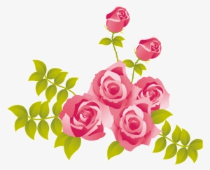 This Graphics Is Pink Flowers About Pink,flowers,fresh - Wave Floral Design Png #4433073