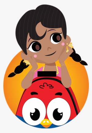 Fluffy Bird Trolley Bag - Cartoon #4433463