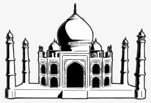 Taj Mahal - Taj Mahal Vector Silhouette #4434210