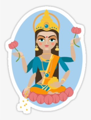 Illustration Of Hindu Deity Mother Lakshmi By Olgaberlet - Drawing Of Lakshmi Mata #4434382