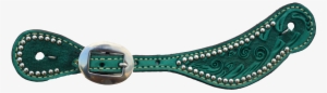 382-qp Ladies/youth Turquoise Spur Strap W/ Small Silver - Strap #4436437