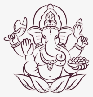 Fantaboy Brown Lining Ganesha Decal/sticker - Best Design On Wall #4436710