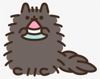 Hungry Cat Sticker Pusheen For Ios Android Giphy Gif - Pip The Cat Pusheen #4439392