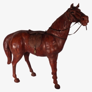 Abercrombie And Fitch Large Leather Horse - Abercrombie And Fitch Leather Horse #4440078