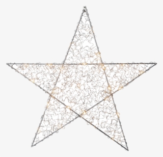 Star Trading Stjerne Loop, 47 Cm Unisex - Loop - Chrome-coloured Led Star 47 Cm #4440302