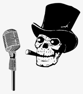 Announcer Humor Music Skeleton Png Image - Esqueleto Locutor #4440881
