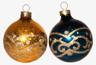 Silver Glitter Christmas Ornaments - Christmas Balls Blue Gold #4441838