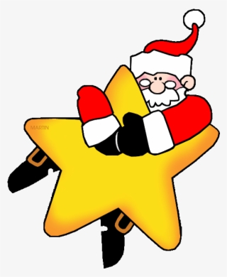 Christmas Star Clip Art Clipart Santa Claus Christmas - Christmas Star Clip Art #4442804