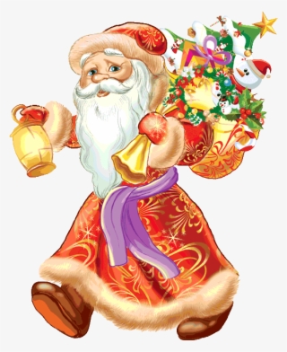 Скачать Новогодние Картинки 2019 На Телефон ◅ - Дед Мороз Прозрачный Фон #4442921