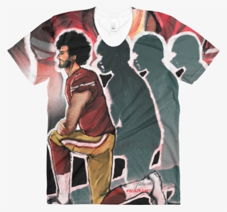 Kaepernick Protest Alleauxver Women's Crew Neck T-shirt - Pendleton Women's Merino Crewneck Shirt #4443548