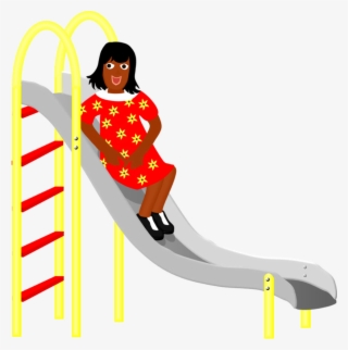 Fun, "un" Word Family, Girl On A Slide, Play, Playground - Boy On A Slide #4444500
