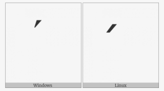 Combining Acute Accent On Various Operating Systems - Smartphone #4445366