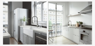 Two Vigo Matte Stone Farmhouse Kitchen Sinks, One Double - Kitchen #4445951