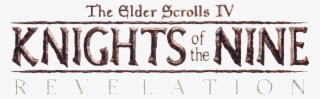 Kotnrlogofinal - Elder Scrolls Iv: Knights Of The Nine #4446519