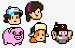 Dipper, Mabel, Waddles, Stan, Wendy - Dipper Pines #4447387