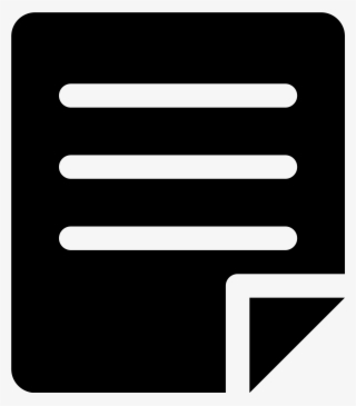 Note Icon Png Black #4447800