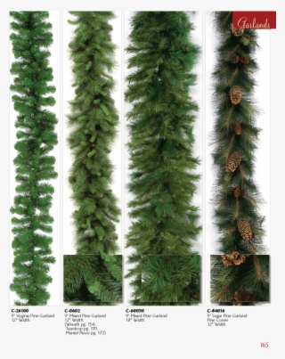 9' X 15" Heavy Flocked Long Twig Needle Garland #4447927