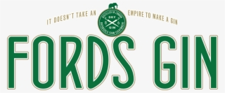 In Partnership With - Fords Gin Logo #4449163