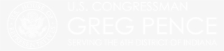 Representative Greg Pence - Wordpress Logo White Png #4450092