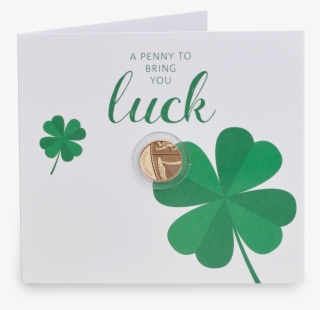 Lucky Copper Penny Gift Card Presentation - Four-leaf Clover #4451352