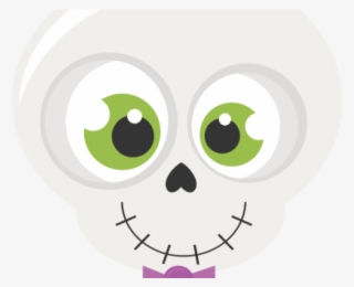 Cute Skeleton Face Clipart #4454698