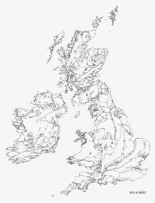 Through Time Online Change - Geological Map Of Uk Black And White #4456962