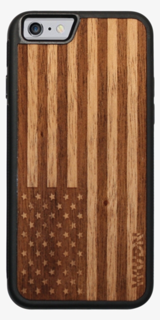 Slim Wooden Phone Case Mahogany American Flag Free - Iphone 8 Plus Wood Case American Flag #4458311