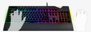 The Dedicated Media Keys And Smooth-scrolling Volume - Asus Rog Strix Flare Aura #4459858