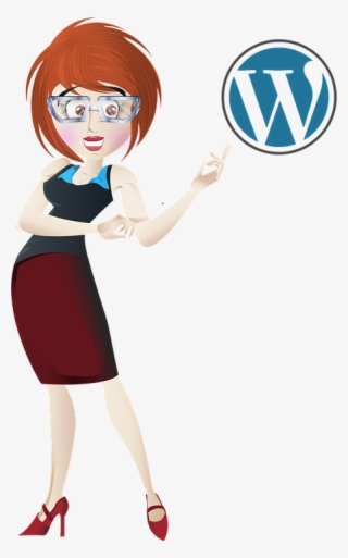 Wordpress, Business, Woman, Red, Transparent Background - Transparent Background Clipart Woman #4465540