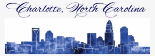 Clip Art Royalty Free Stock Charlotte Skyline Clipart - Charlotte Skyline In Watercolor Background #4465992