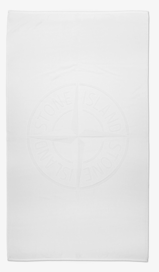 Stone Island Beach Towel - White Beach Towel Png #4466227