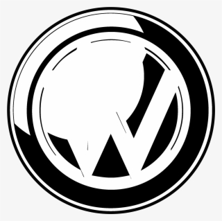 Volkswagen Logo Black And White - Volkswagen #4466671