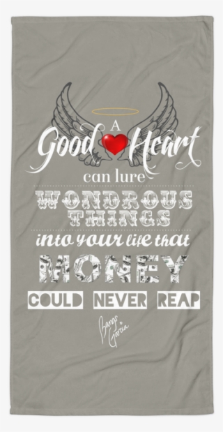 Good Heart Beach Towel - Heart Beach Towel #4466722