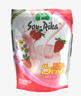 Soy Rika Fresa 400g - Leche De Soya Sabor Fresa #4466826