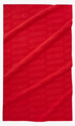 Supreme Debossed Logo Beach Towel - Art Paper #4467552