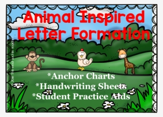 Giraffe,monkey, Chicken Letter Formation By Mscoles86 #4469200