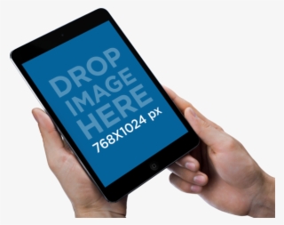 Hands Holding A Black Ipad Mockup Over A Transparent - Mobile Phone #4469324 Hands Holding A Black Ipad Mockup Over A Transparent - Mobile Phone #4469324
