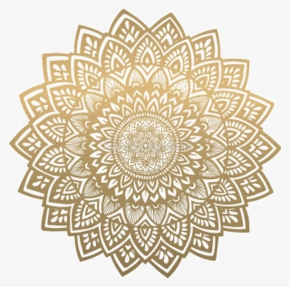 Mandala Transparent Background - Gold Stickers Mandala #4470477