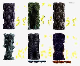 Click For Full Sized Image Stone Pillars - Dust And Elysian Tail Sprites #4472028