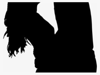 Silhouette Man And Woman - Kiss Silhouette #4472554