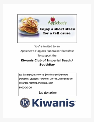 Imperial Beach/south Bay Kiwanis Are Holding A Flapjack - Kiwanis International Flags 3x5 Feet #4473168